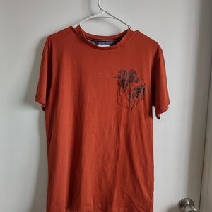 Men's Rust Orange Palm Pocket Tee